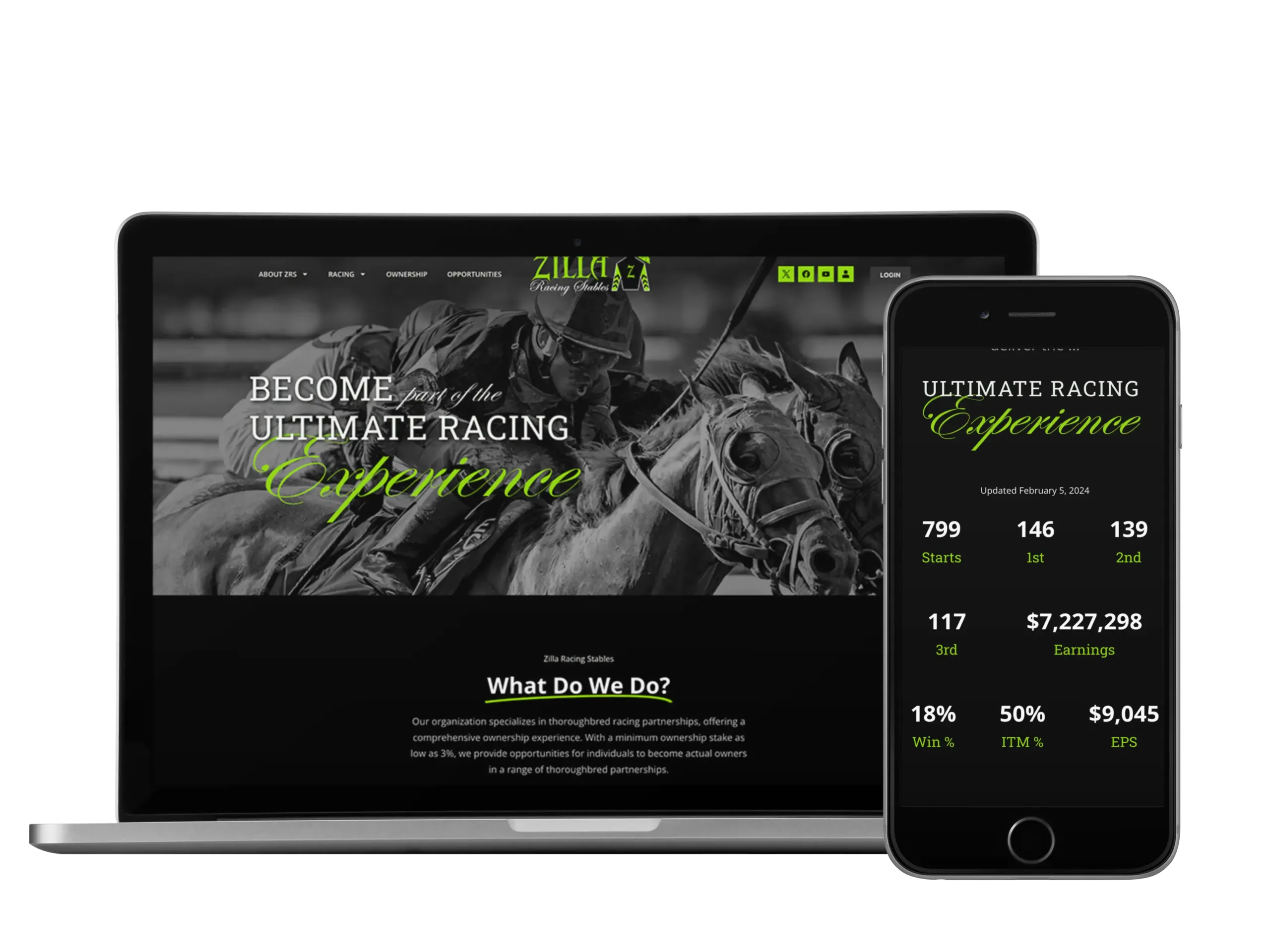 Horse Racing Stable Web Development
