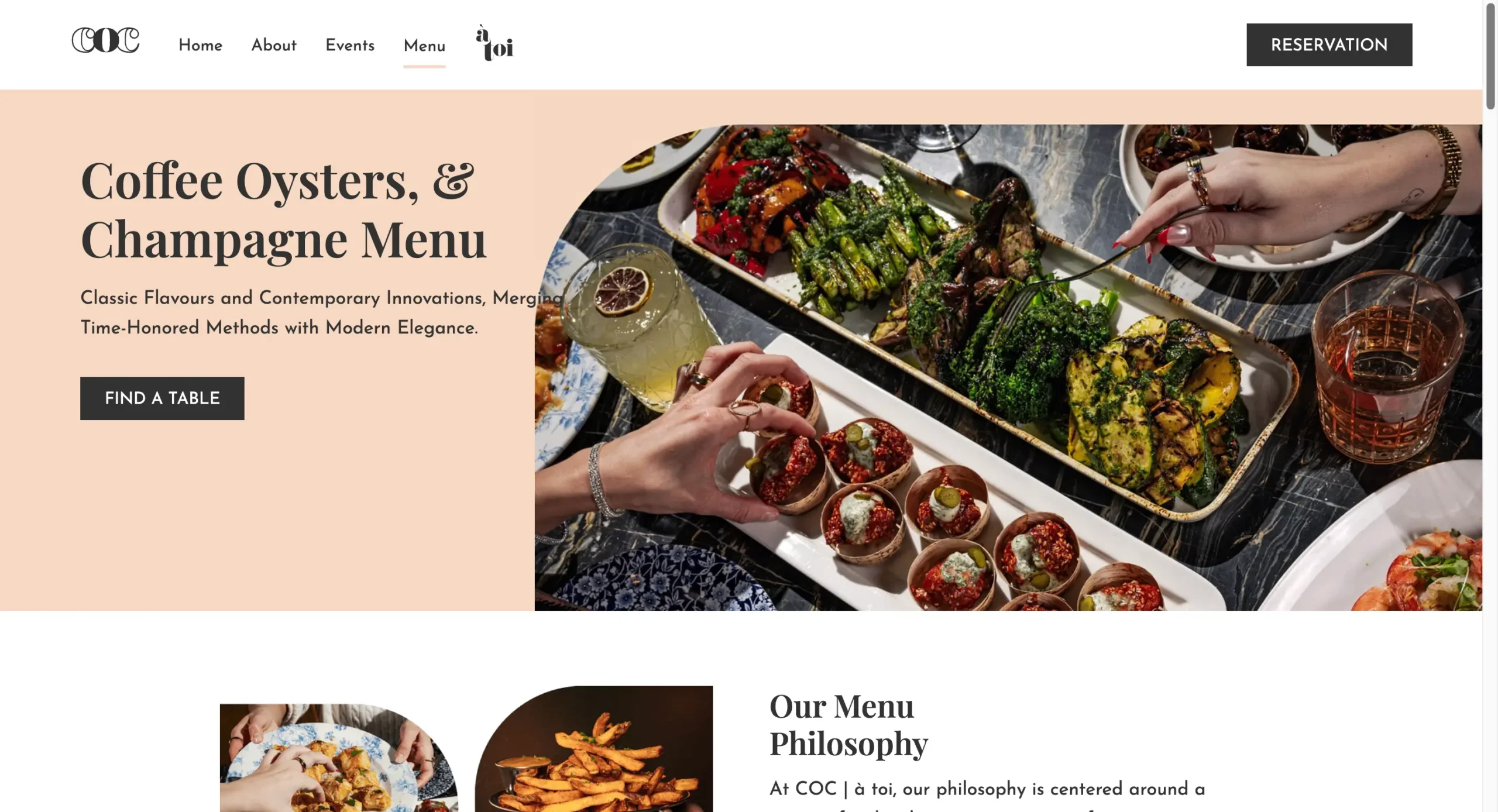 Web Design Restaurant in Canada