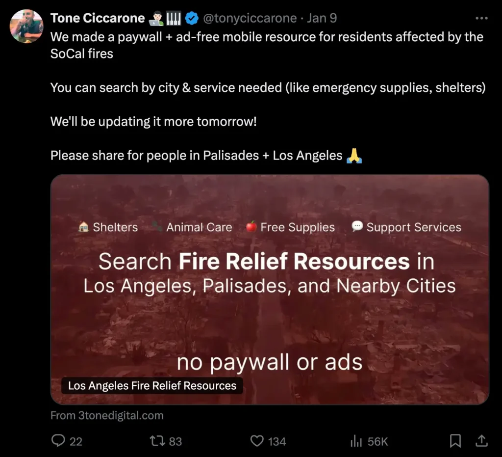 Digital Resource For Socal Fires